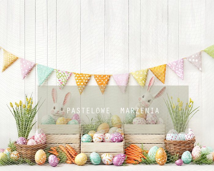 Fabric photographic backdrop from the Easter category, Frame 250x200 cm