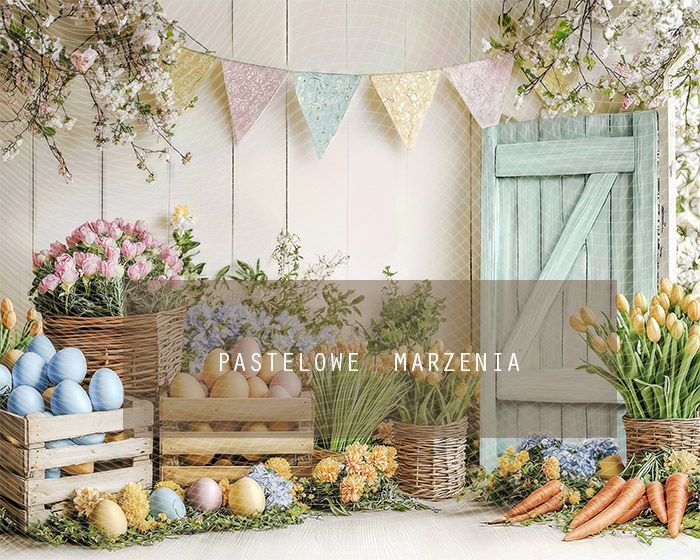 Fabric photographic backdrop from the Easter category, Frame 250x200 cm