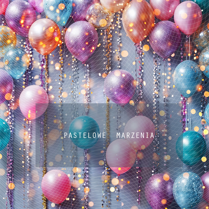 Fabric photographic backdrop from the Birthdays category, Frame 250x250 cm