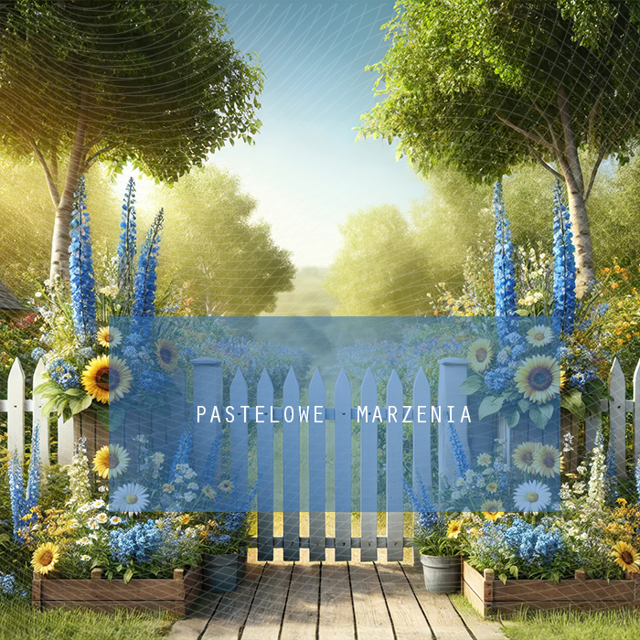 Fabric photographic backdrop from the Spring category, Frame 250x250 cm