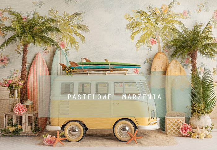 Fabric photographic backdrop from the Summer category, Frame 290x200 cm