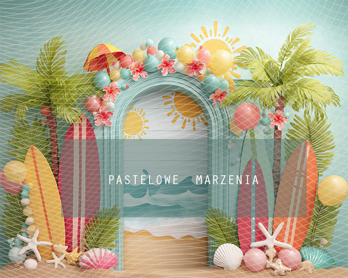 Fabric photographic backdrop from the Summer category, Frame 250x200 cm