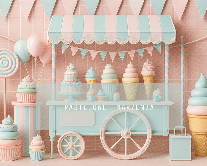 Fabric photographic backdrop from the Summer category, Frame 250x200 cm