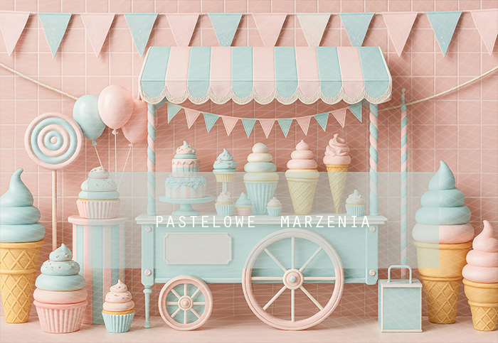 Fabric photographic backdrop from the Summer category, Frame 290x200 cm