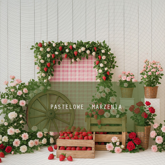 Fabric photographic backdrop from the Fruits category, Frame 250x250 cm