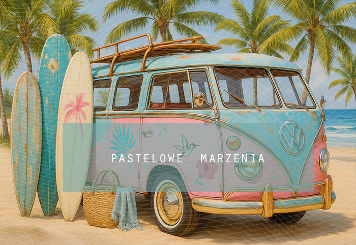Fabric photographic backdrop from the Summer category, Frame 290x200 cm