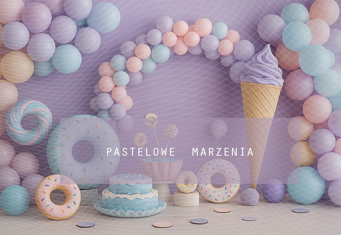 Fabric photographic backdrop from the Birthdays category, Frame 290x200 cm