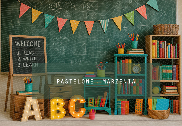 Fabric photographic backdrop from the School category, Frame 290x200 cm