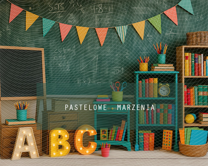 Fabric photographic backdrop from the School category, Frame 250x200 cm