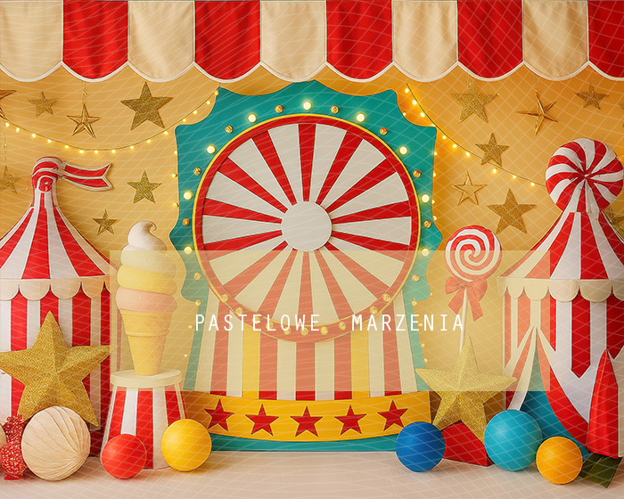 Fabric photographic backdrop from the Birthdays category, Frame 250x200 cm