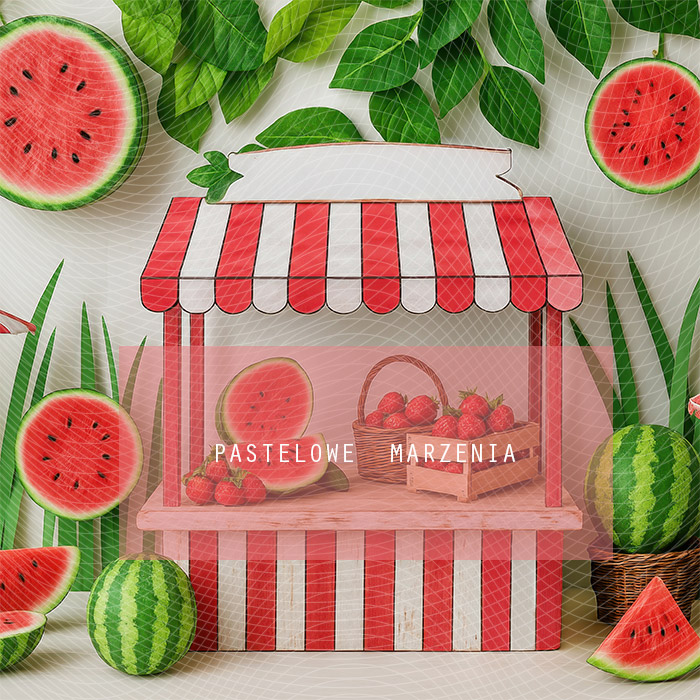 Fabric photographic backdrop from the Fruits category, Frame 250x250 cm