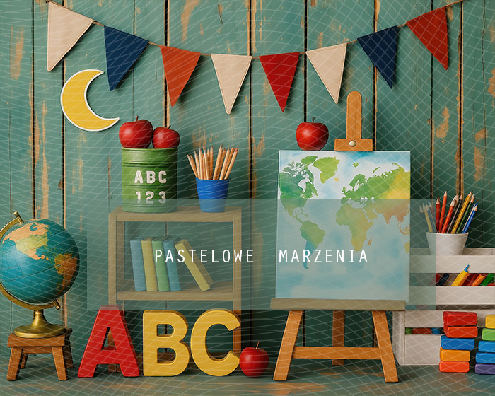 Fabric photographic backdrop from the School category, Frame 250x200 cm