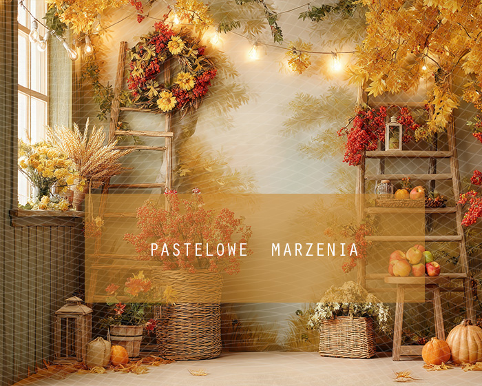 Fabric photographic backdrop from the Autumn category, Frame 250x200 cm