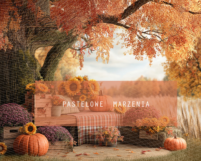 Fabric photographic backdrop from the Autumn category, Frame 250x200 cm