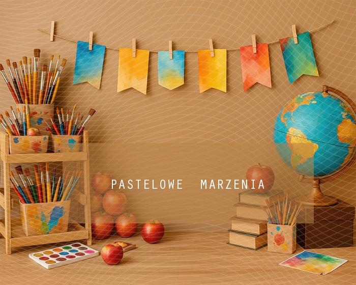 Fabric photographic backdrop from the School category, Frame 250x200 cm