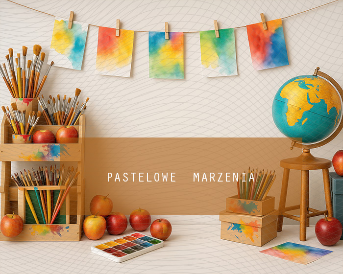 Fabric photographic backdrop from the School category, Frame 250x200 cm