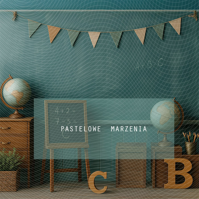 Fabric photographic backdrop from the School category, Frame 250x250 cm