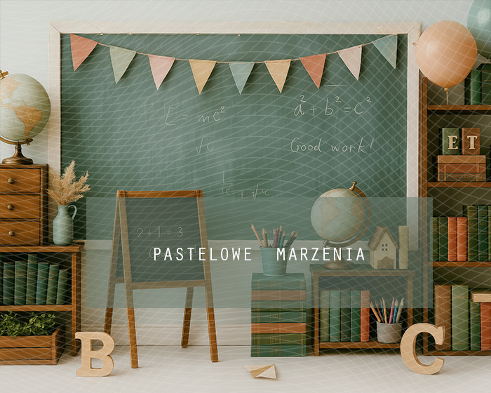 Fabric photographic backdrop from the School category, Frame 250x200 cm