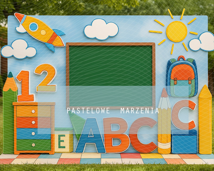 Fabric photographic backdrop from the School category, Frame 250x200 cm