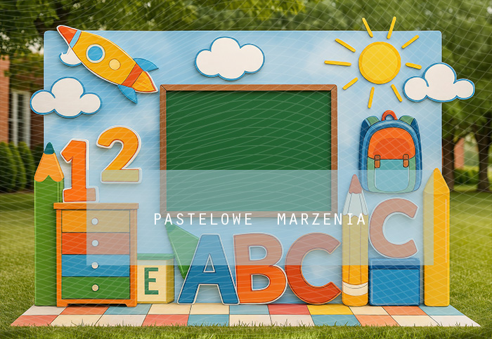 Fabric photographic backdrop from the School category, Frame 290x200 cm