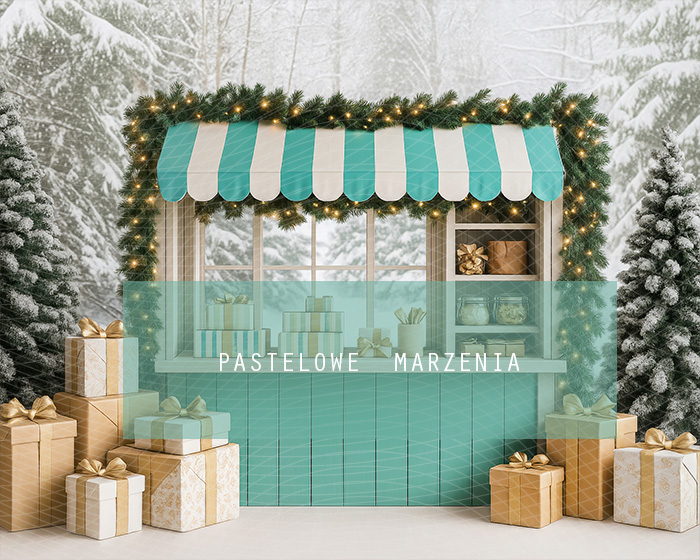 Fabric photographic backdrop from the Christmas category, Frame 250x200 cm