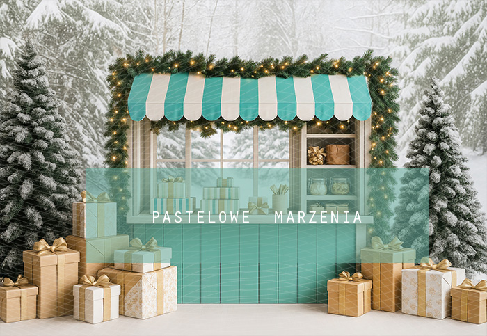 Fabric photographic backdrop from the Christmas category, Frame 290x200 cm