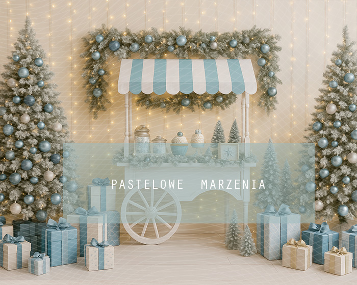 Fabric photographic backdrop from the Christmas category, Frame 250x200 cm
