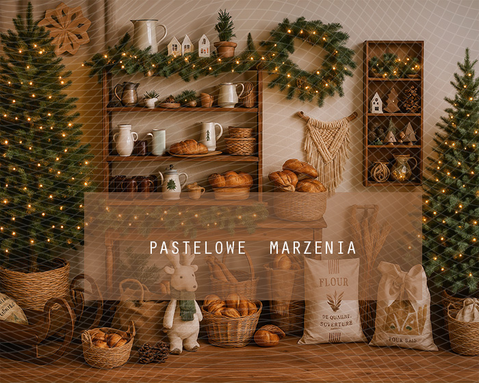 Fabric photographic backdrop from the Christmas category, Frame 250x200 cm