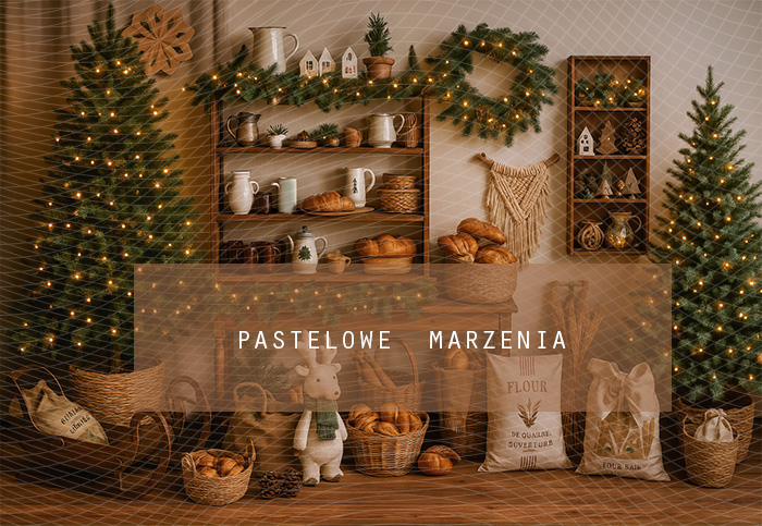 Fabric photographic backdrop from the Christmas category, Frame 290x200 cm