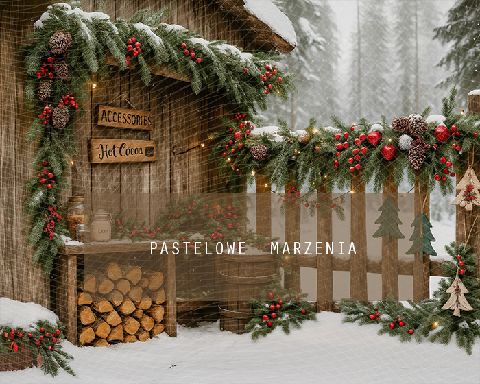 Fabric photographic backdrop from the Christmas category, Frame 250x200 cm