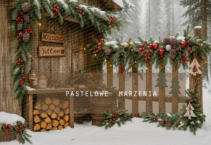 Fabric photographic backdrop from the Christmas category, Frame 290x200 cm