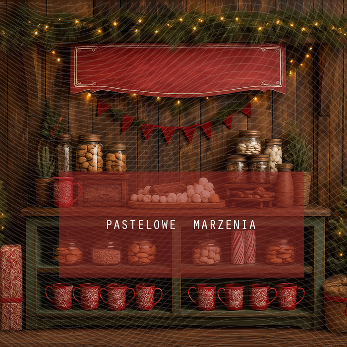 Fabric photographic backdrop from the Christmas category, Frame 250x250 cm