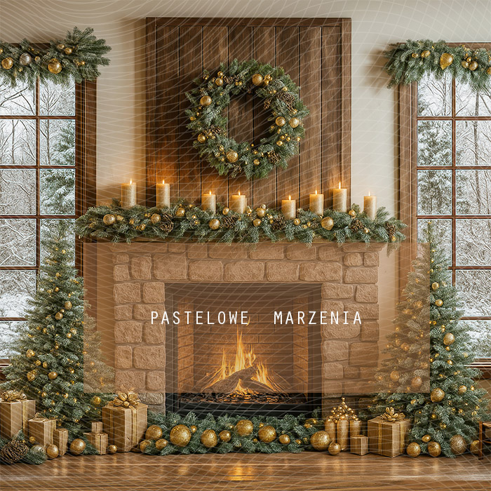Tło fotograficzne materiałowe z kategorii Boże Narodzenie, Kadr 250x250 cm