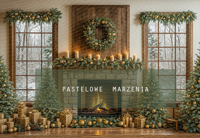 Tło fotograficzne materiałowe z kategorii Boże Narodzenie, Kadr 290x200 cm