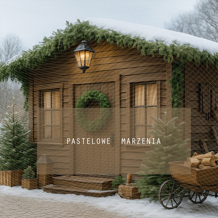 Fabric photographic backdrop from the Christmas category, Frame 250x250 cm