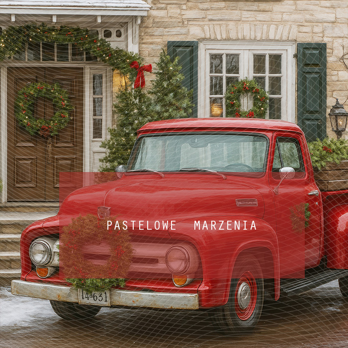 Fabric photographic backdrop from the Christmas category, Frame 250x250 cm