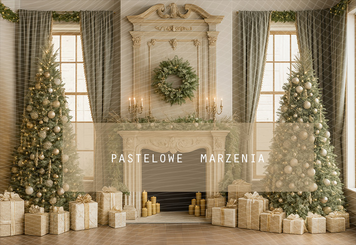 Fabric photographic backdrop from the Christmas category, Frame 290x200 cm