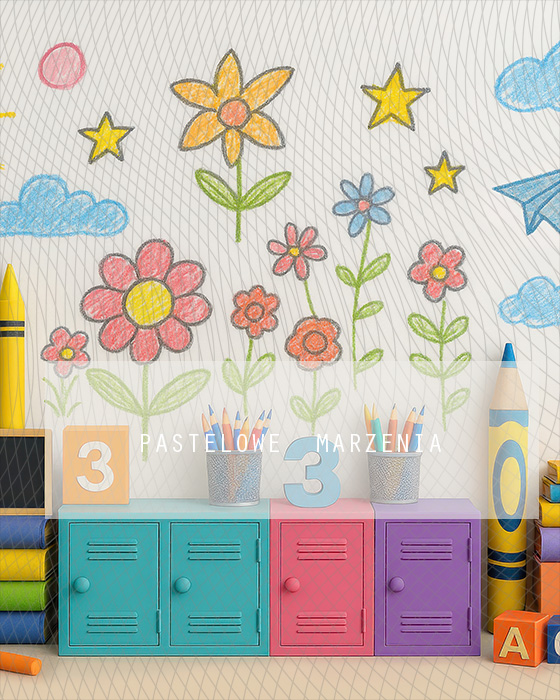 Fabric photographic backdrop from the Kindergarten category, Frame 200x250 cm