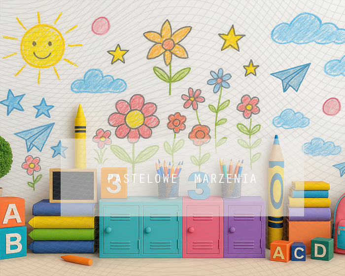 Fabric photographic backdrop from the Kindergarten category, Frame 250x200 cm