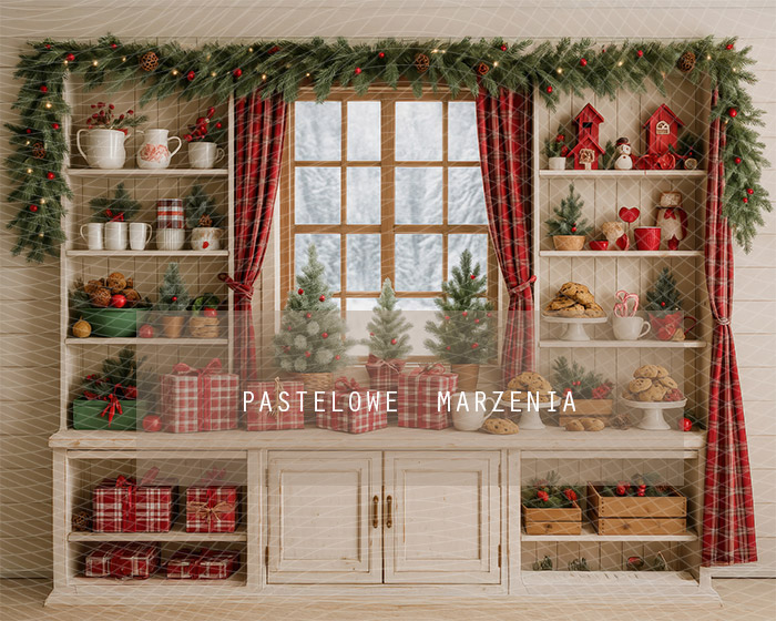 Fabric photographic background from the Christmas category, Crop 250x200 cm
