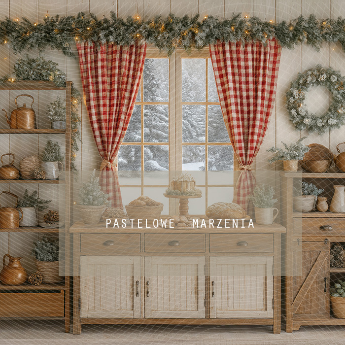 Fabric photographic background from the Christmas category, Crop 250x250 cm