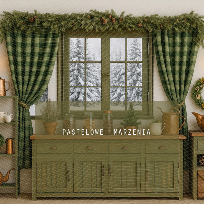 Fabric photographic background from the Christmas category, Crop 250x250 cm
