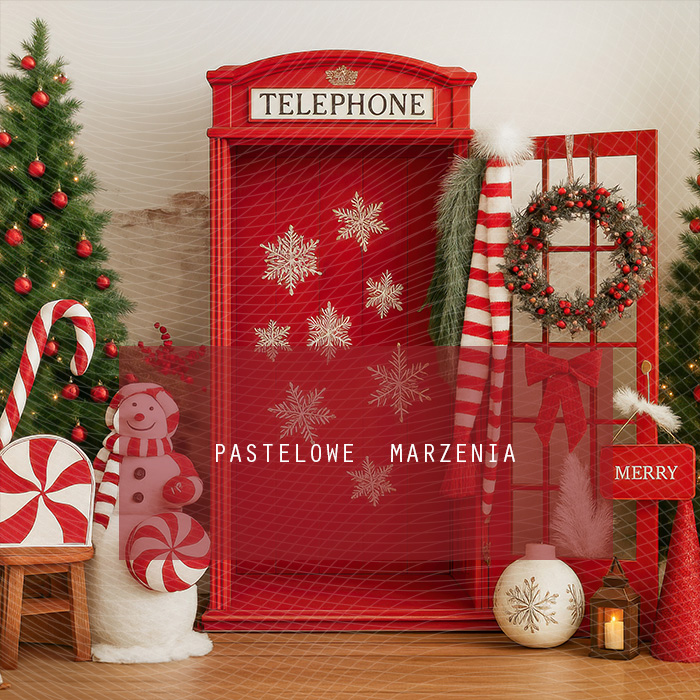 Fabric photographic background from the Christmas category, Crop 250x250 cm