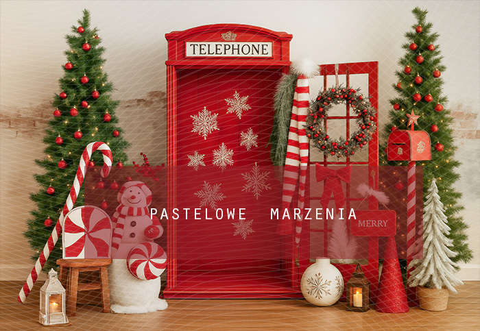 Fabric photographic background from the Christmas category, Crop 290x200 cm