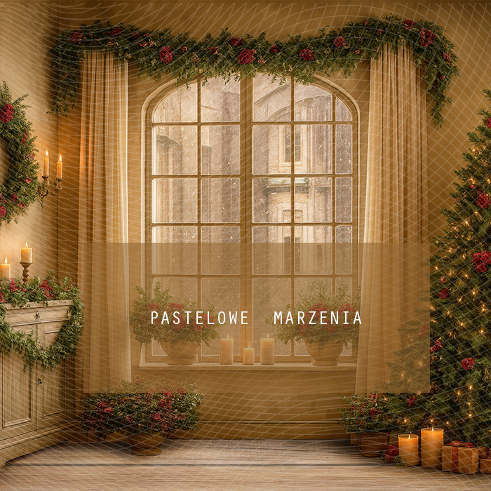 Fabric photographic background from the Christmas category, Crop 250x250 cm
