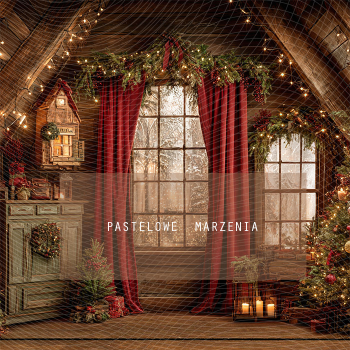 Fabric photographic background from the Christmas category, Crop 250x250 cm