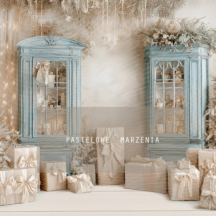 Fabric photographic background from the Christmas category, Crop 250x250 cm