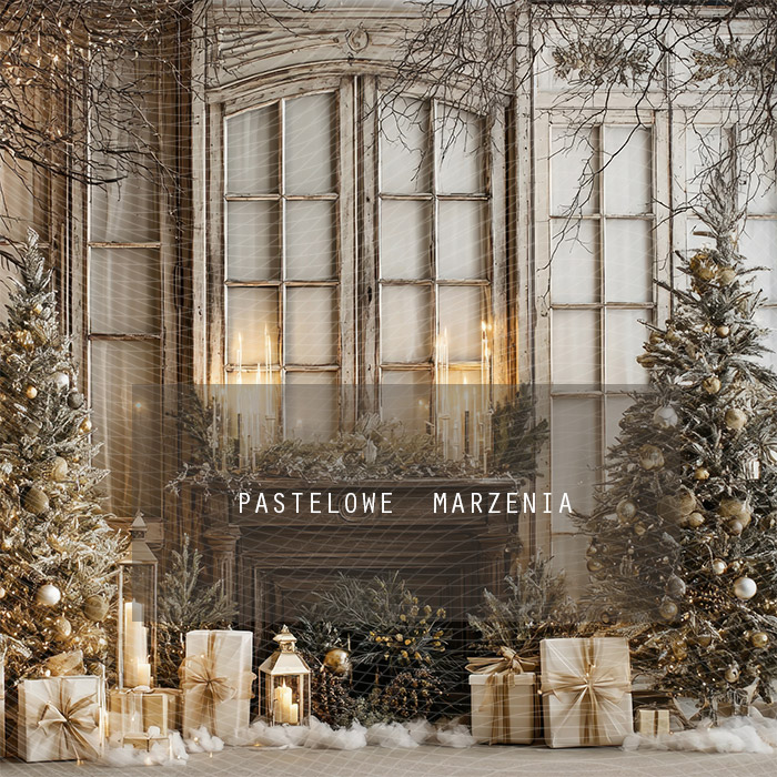 Fabric photographic background from the Christmas category, Crop 250x250 cm