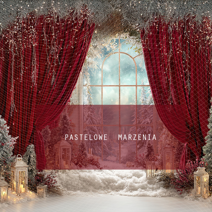Fabric photographic background from the Christmas category, Crop 250x250 cm
