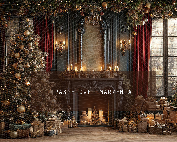 Fabric photographic background from the Christmas category, Crop 250x200 cm